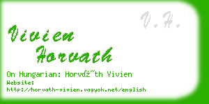 vivien horvath business card